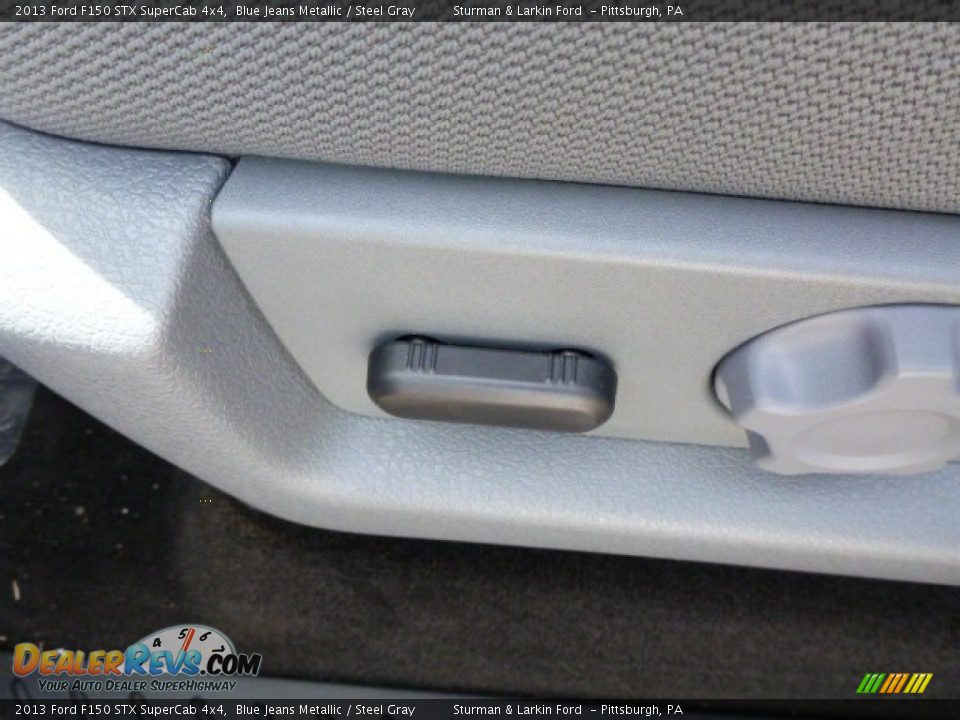2013 Ford F150 STX SuperCab 4x4 Blue Jeans Metallic / Steel Gray Photo #12