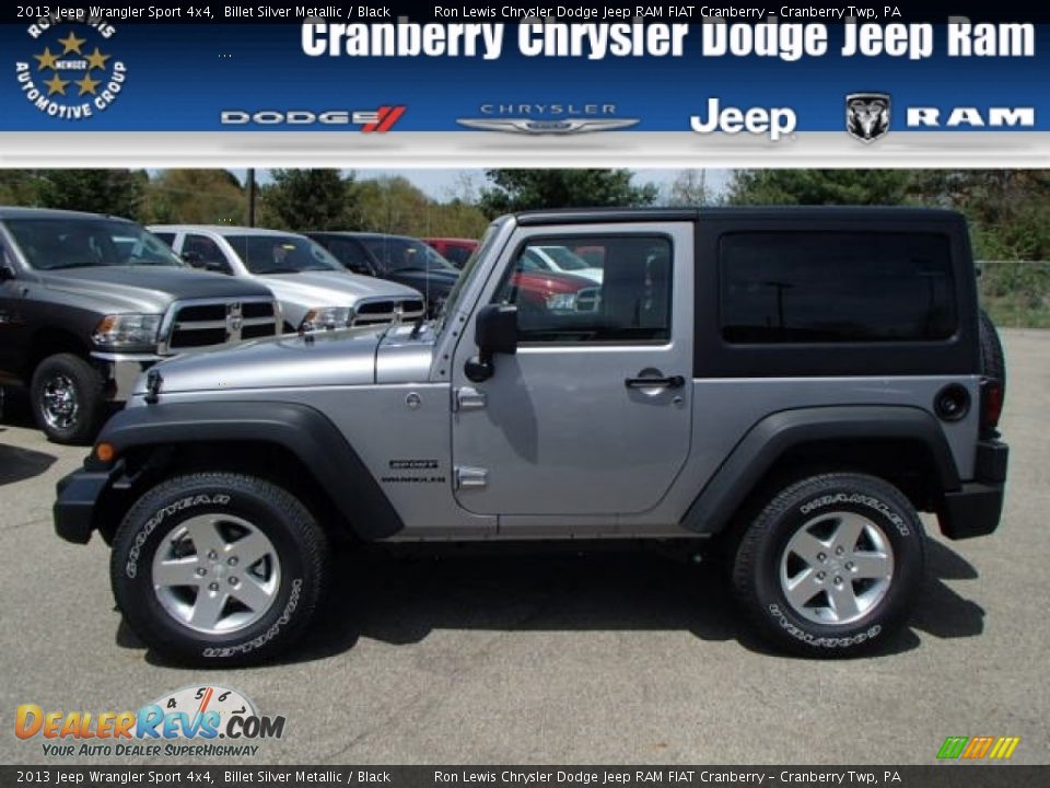 2013 Jeep Wrangler Sport 4x4 Billet Silver Metallic / Black Photo #1