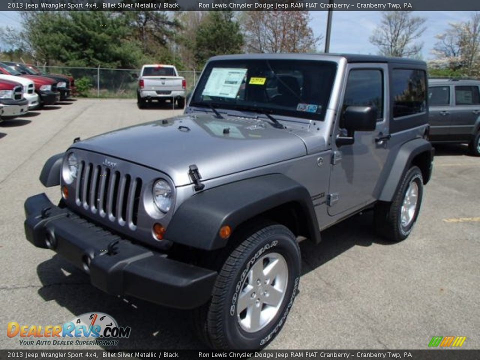 2013 Jeep Wrangler Sport 4x4 Billet Silver Metallic / Black Photo #2