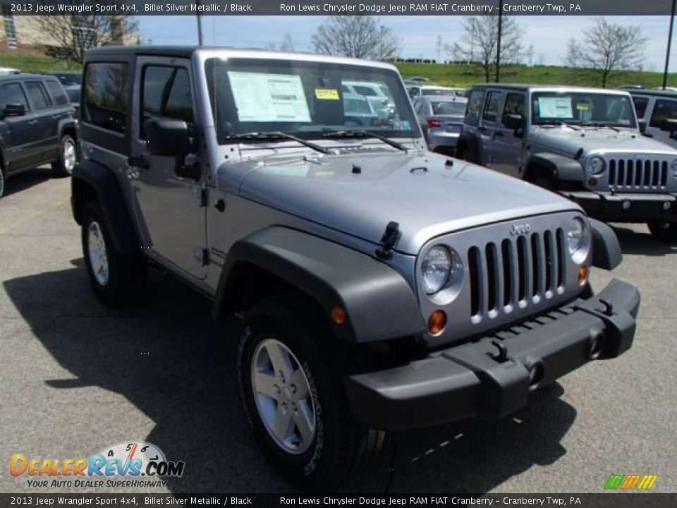 2013 Jeep Wrangler Sport 4x4 Billet Silver Metallic / Black Photo #4