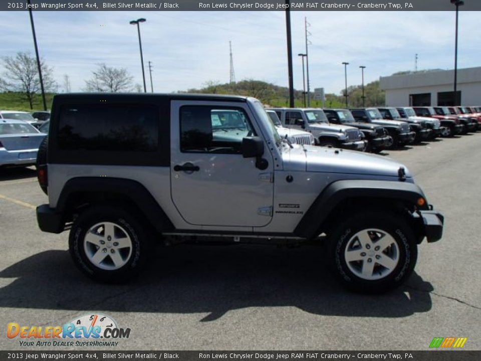 2013 Jeep Wrangler Sport 4x4 Billet Silver Metallic / Black Photo #5