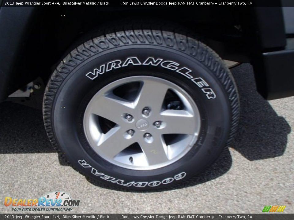 2013 Jeep Wrangler Sport 4x4 Billet Silver Metallic / Black Photo #9