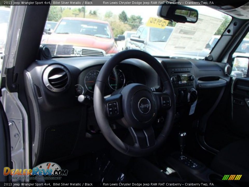 2013 Jeep Wrangler Sport 4x4 Billet Silver Metallic / Black Photo #10