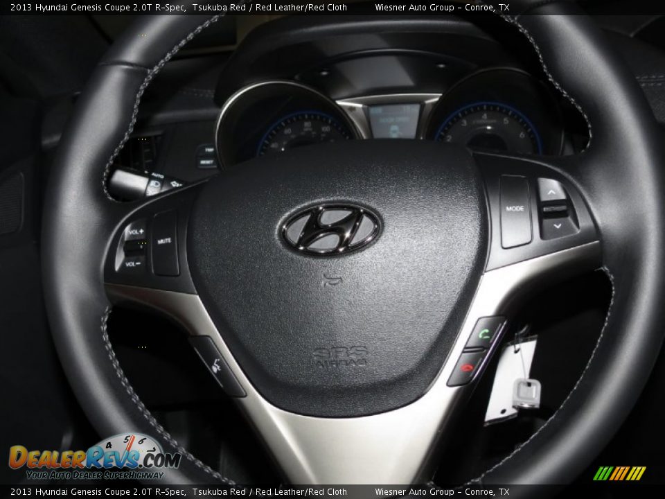 2013 Hyundai Genesis Coupe 2.0T R-Spec Tsukuba Red / Red Leather/Red Cloth Photo #4