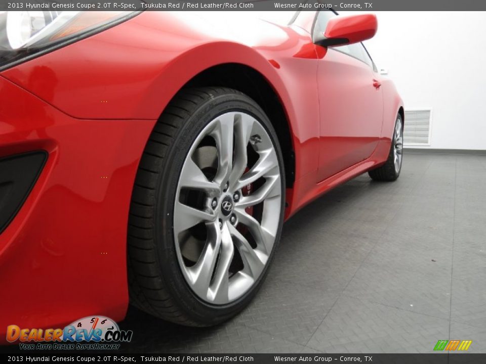 2013 Hyundai Genesis Coupe 2.0T R-Spec Tsukuba Red / Red Leather/Red Cloth Photo #6