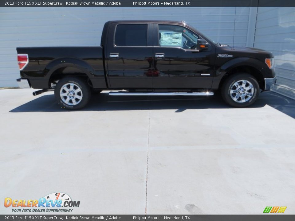 2013 Ford F150 XLT SuperCrew Kodiak Brown Metallic / Adobe Photo #3