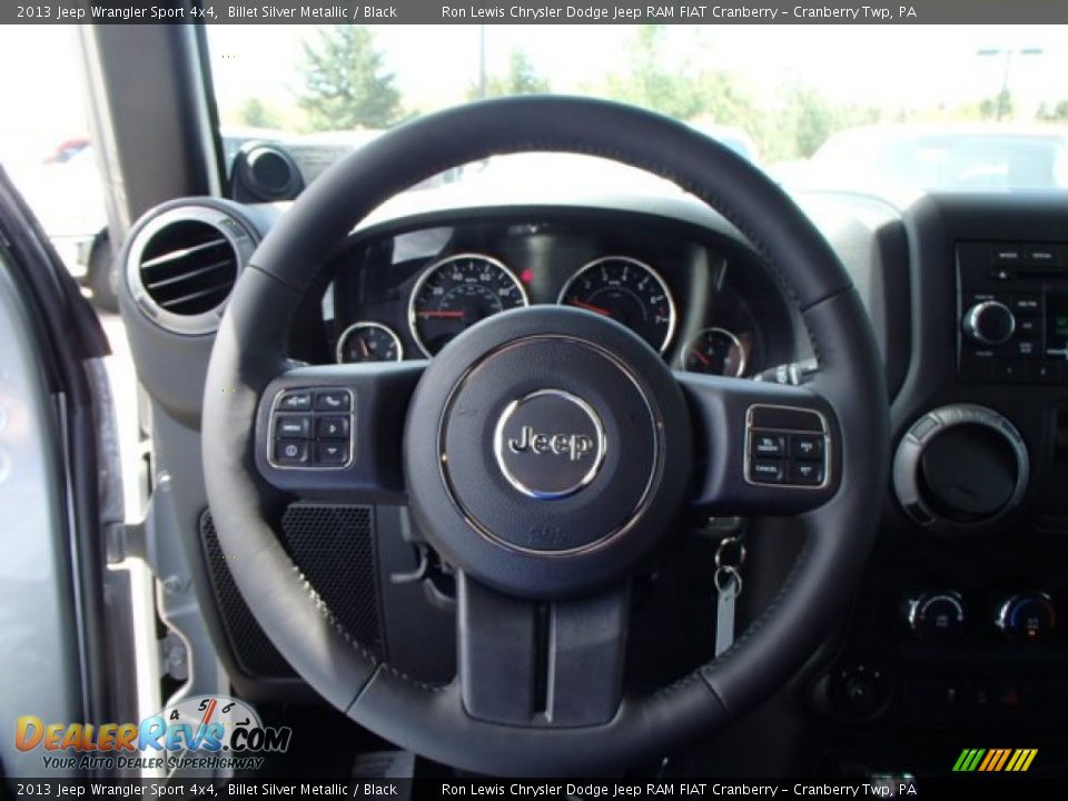 2013 Jeep Wrangler Sport 4x4 Billet Silver Metallic / Black Photo #19