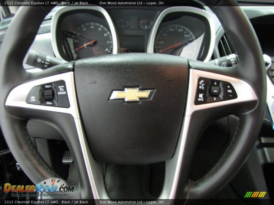 2013 Chevrolet Equinox LT AWD Black / Jet Black Photo #14
