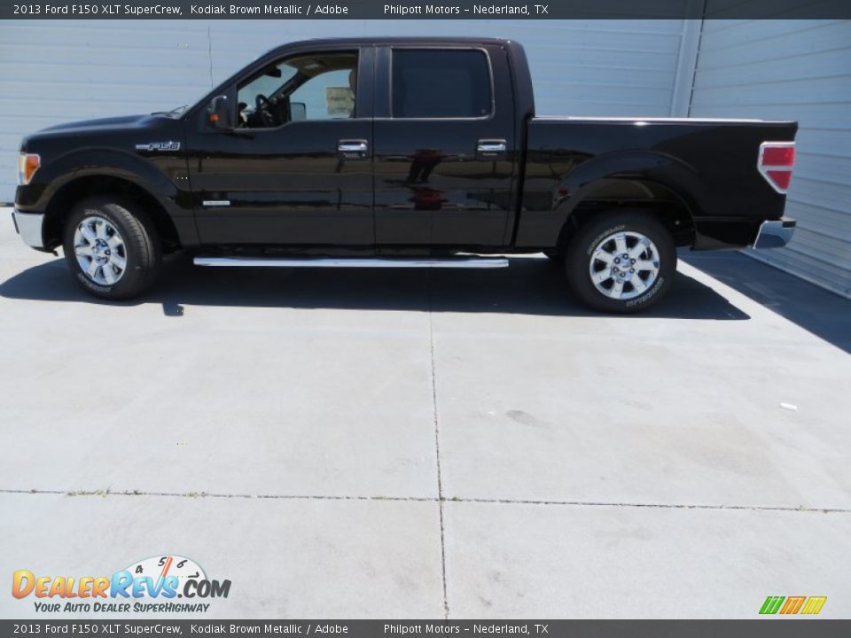 2013 Ford F150 XLT SuperCrew Kodiak Brown Metallic / Adobe Photo #8