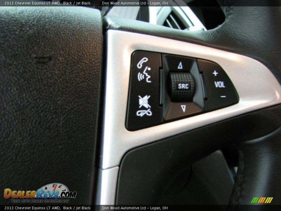 2013 Chevrolet Equinox LT AWD Black / Jet Black Photo #16