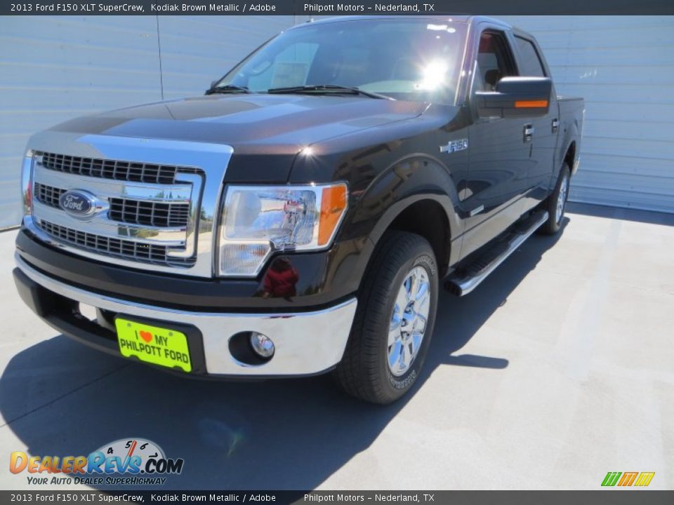 2013 Ford F150 XLT SuperCrew Kodiak Brown Metallic / Adobe Photo #9
