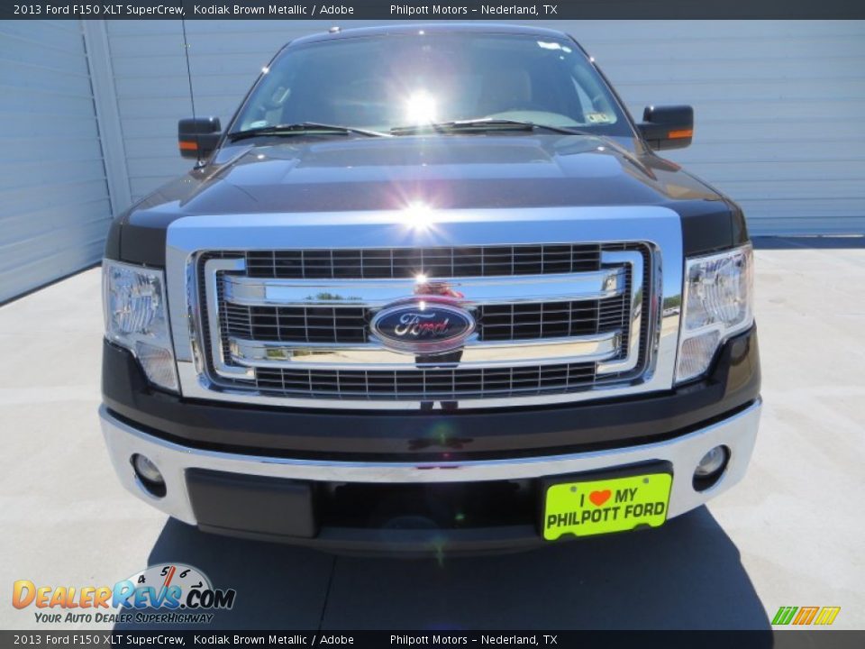 2013 Ford F150 XLT SuperCrew Kodiak Brown Metallic / Adobe Photo #10