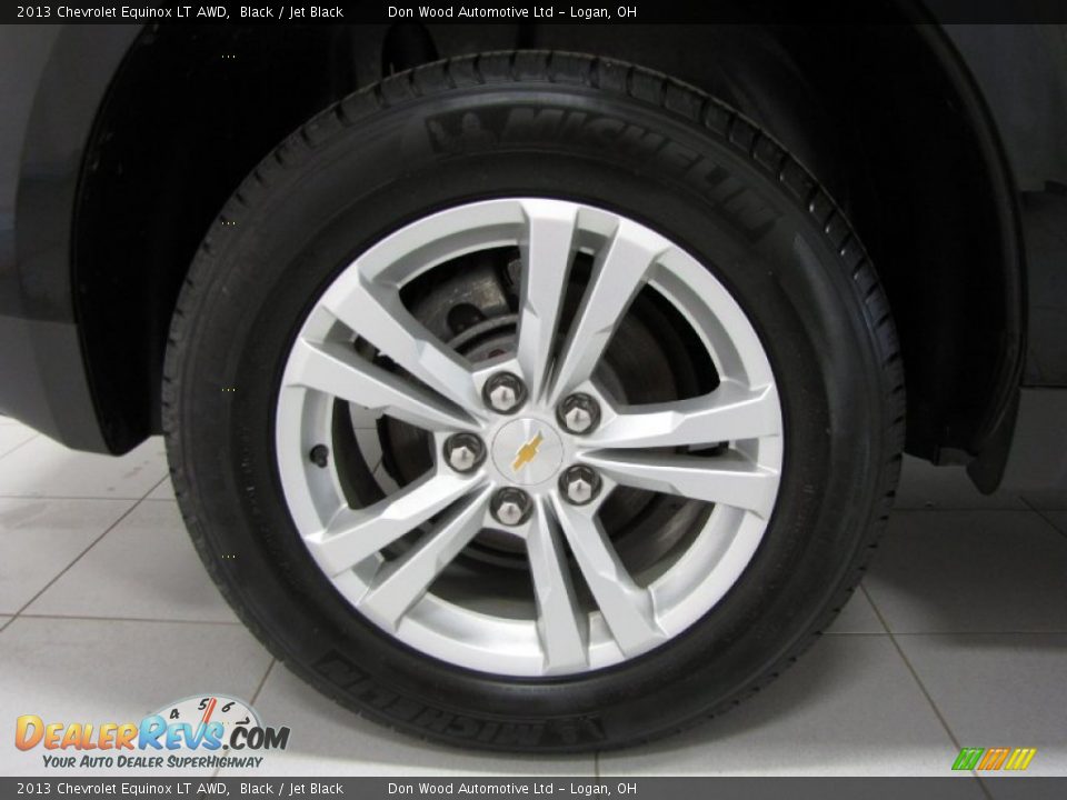 2013 Chevrolet Equinox LT AWD Black / Jet Black Photo #21