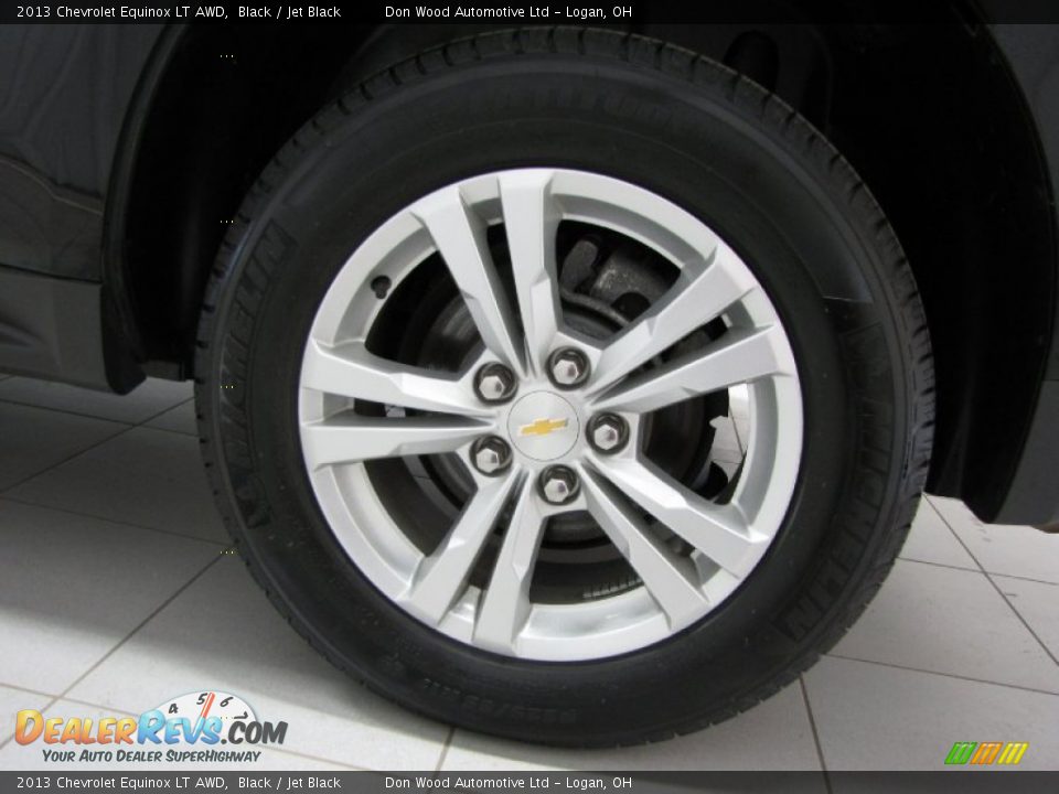 2013 Chevrolet Equinox LT AWD Black / Jet Black Photo #22