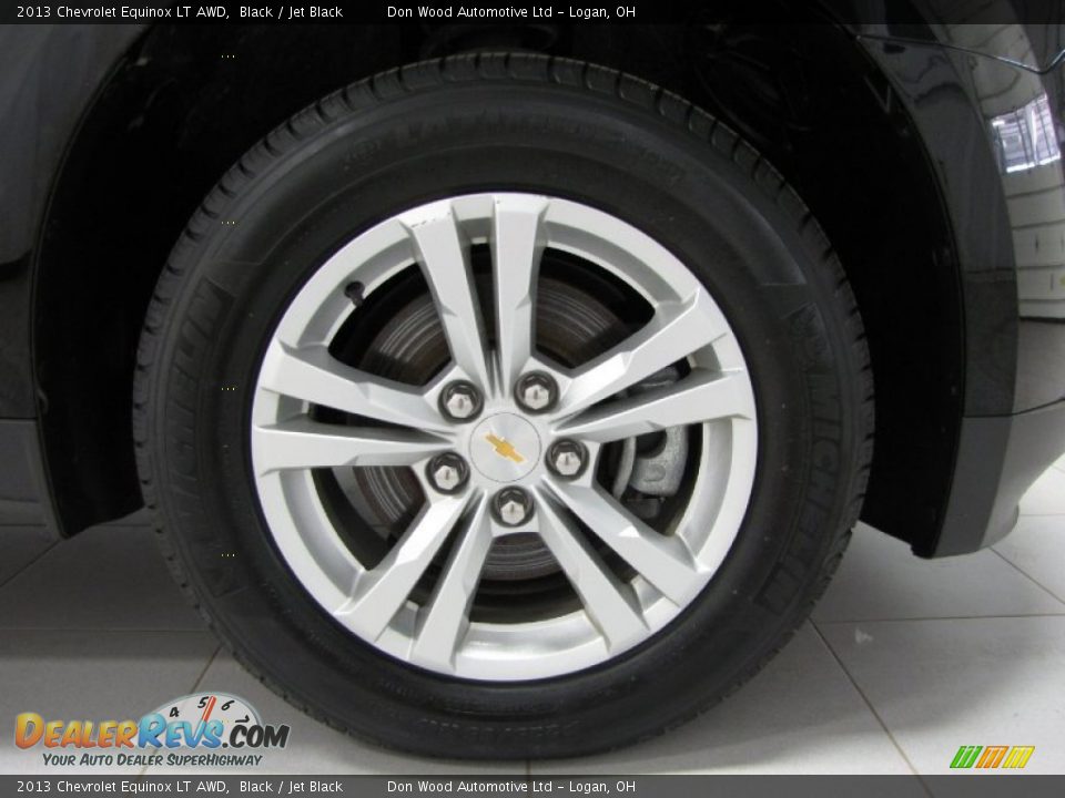 2013 Chevrolet Equinox LT AWD Black / Jet Black Photo #23