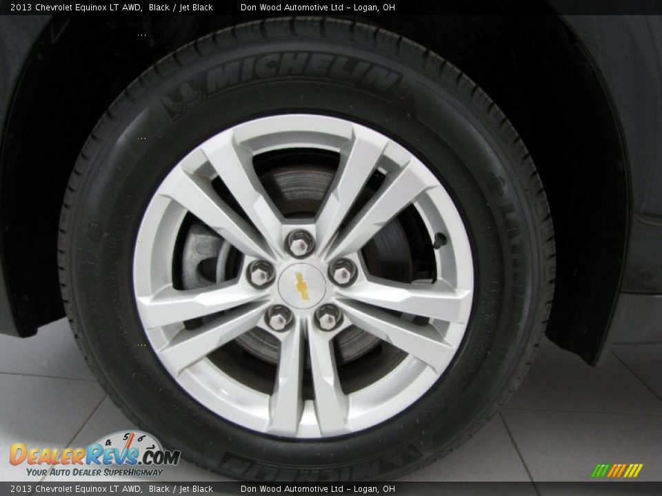 2013 Chevrolet Equinox LT AWD Black / Jet Black Photo #24