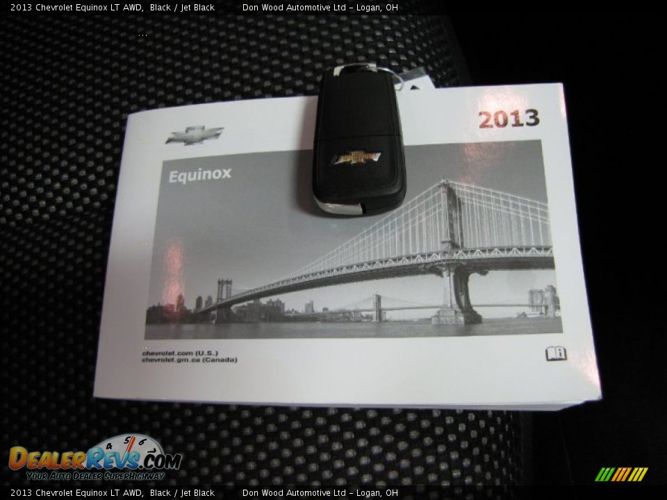 2013 Chevrolet Equinox LT AWD Black / Jet Black Photo #25