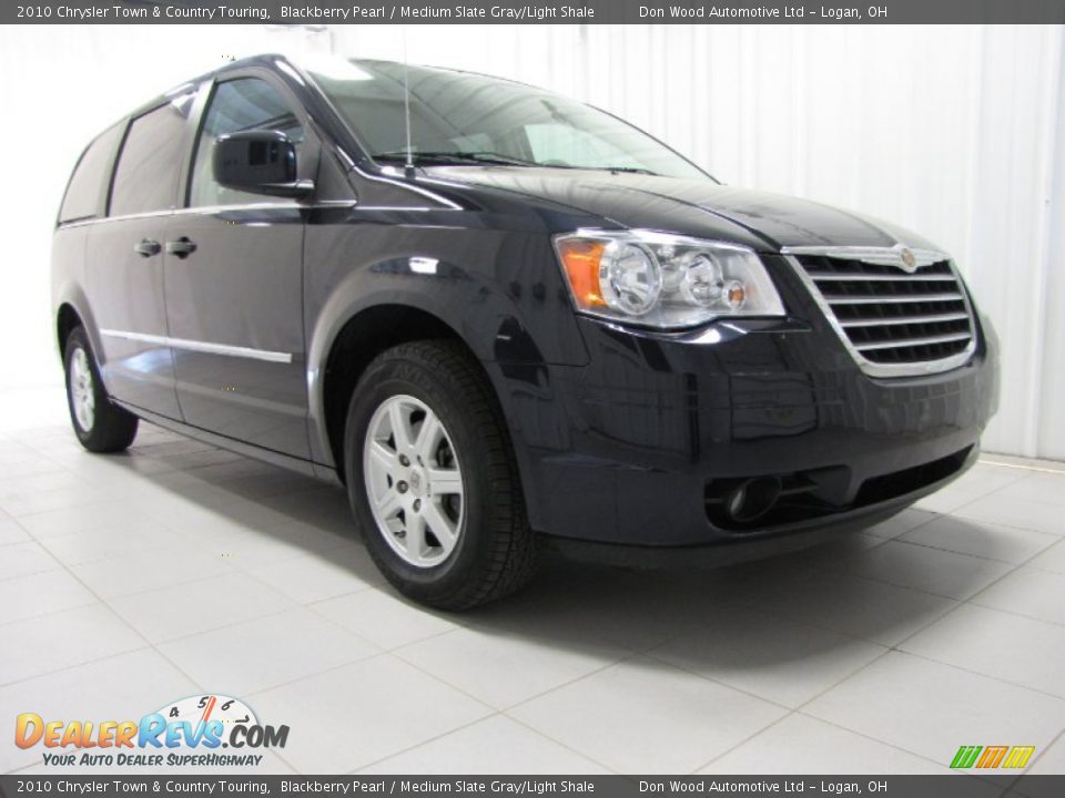2010 Chrysler Town & Country Touring Blackberry Pearl / Medium Slate Gray/Light Shale Photo #1