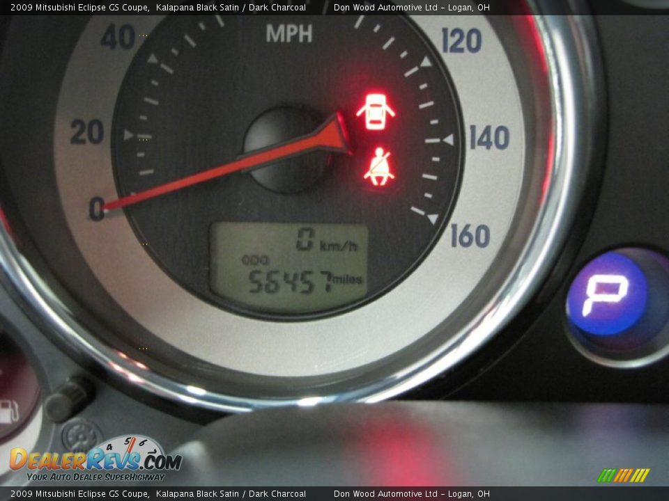 2009 Mitsubishi Eclipse GS Coupe Kalapana Black Satin / Dark Charcoal Photo #16