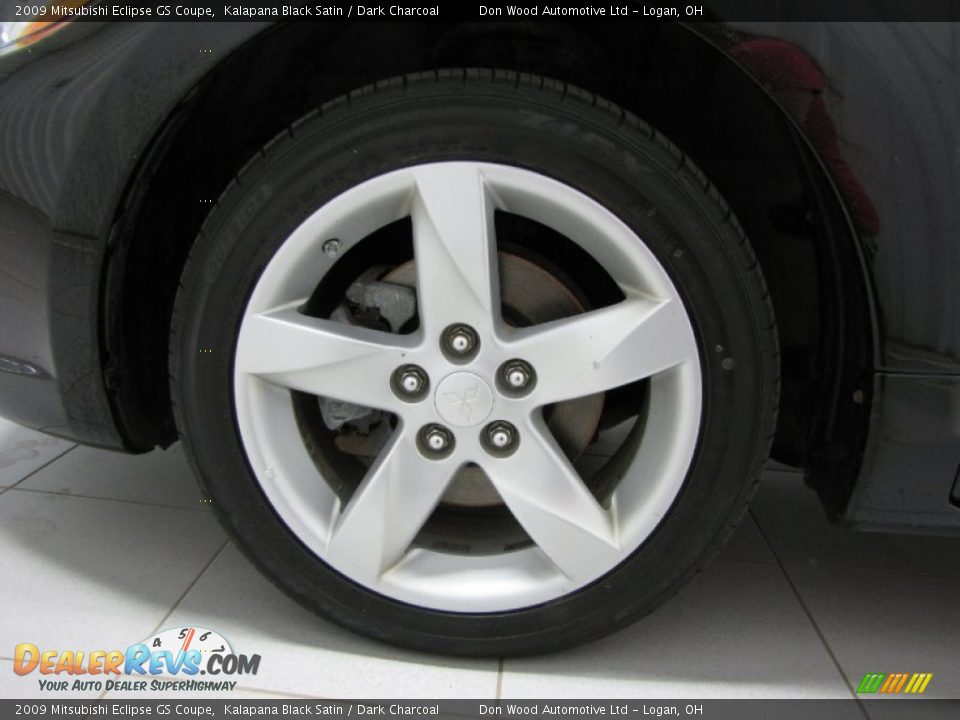 2009 Mitsubishi Eclipse GS Coupe Kalapana Black Satin / Dark Charcoal Photo #19