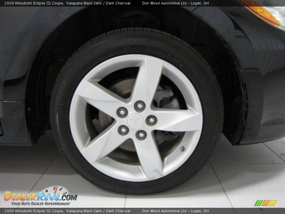 2009 Mitsubishi Eclipse GS Coupe Kalapana Black Satin / Dark Charcoal Photo #20