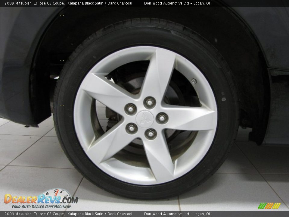 2009 Mitsubishi Eclipse GS Coupe Kalapana Black Satin / Dark Charcoal Photo #21