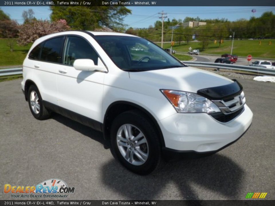 2011 Honda CR-V EX-L 4WD Taffeta White / Gray Photo #1