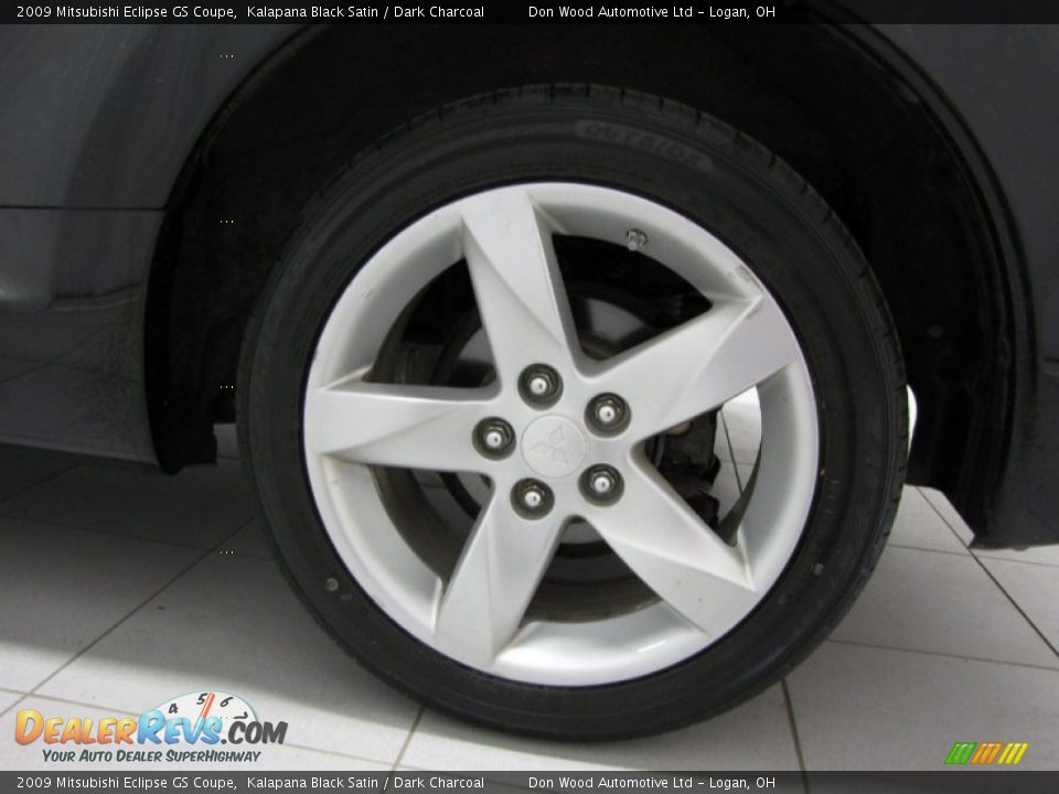 2009 Mitsubishi Eclipse GS Coupe Kalapana Black Satin / Dark Charcoal Photo #22