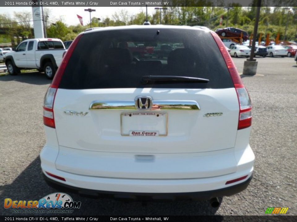 2011 Honda CR-V EX-L 4WD Taffeta White / Gray Photo #5