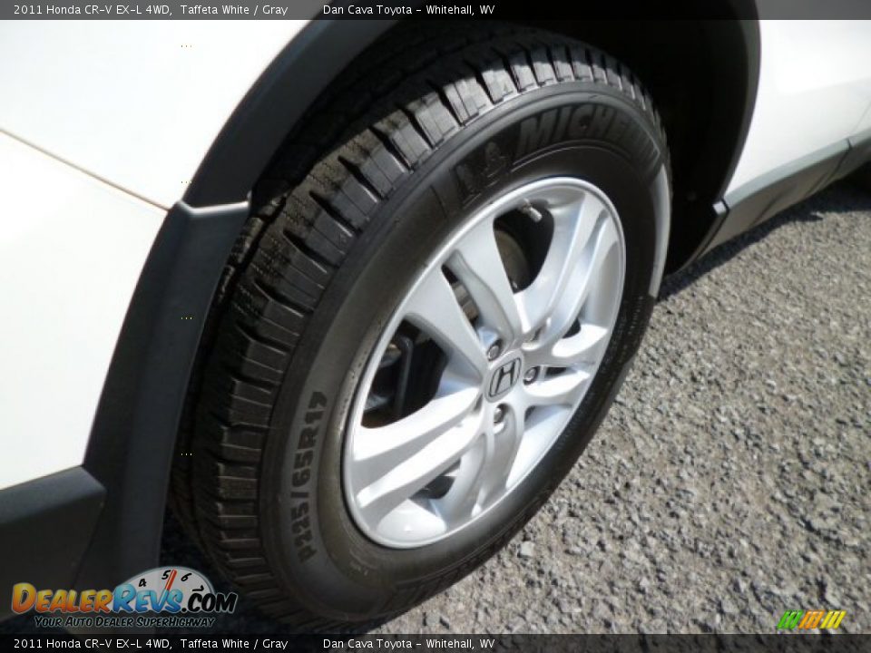 2011 Honda CR-V EX-L 4WD Taffeta White / Gray Photo #7