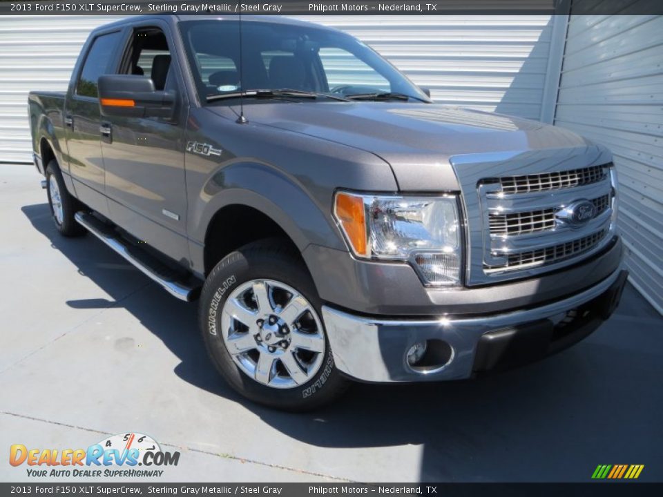 2013 Ford F150 XLT SuperCrew Sterling Gray Metallic / Steel Gray Photo #1
