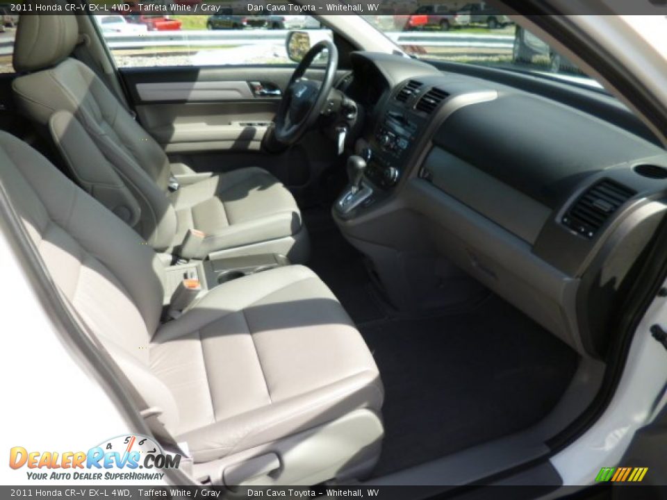 2011 Honda CR-V EX-L 4WD Taffeta White / Gray Photo #8