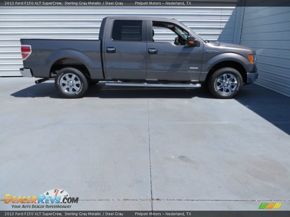 2013 Ford F150 XLT SuperCrew Sterling Gray Metallic / Steel Gray Photo #3