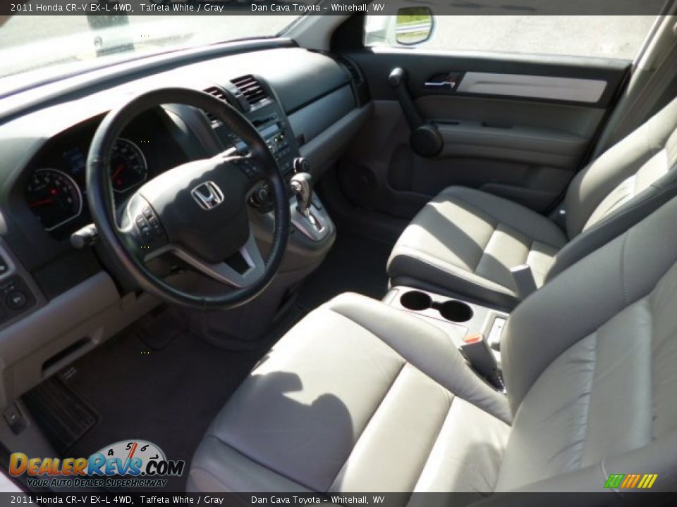 2011 Honda CR-V EX-L 4WD Taffeta White / Gray Photo #12