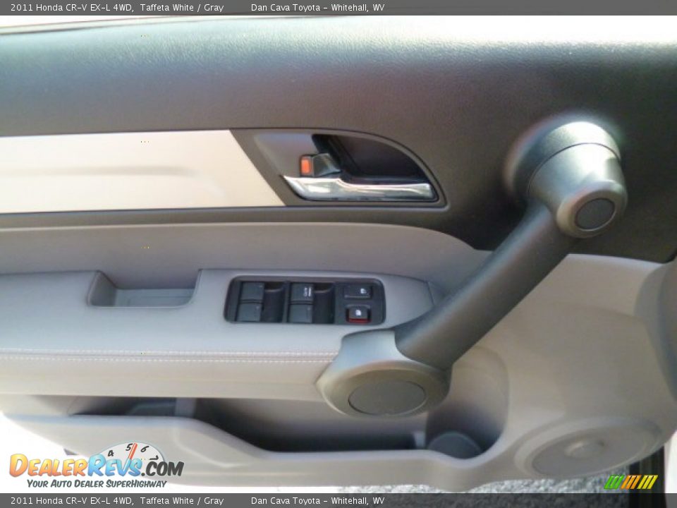 2011 Honda CR-V EX-L 4WD Taffeta White / Gray Photo #13