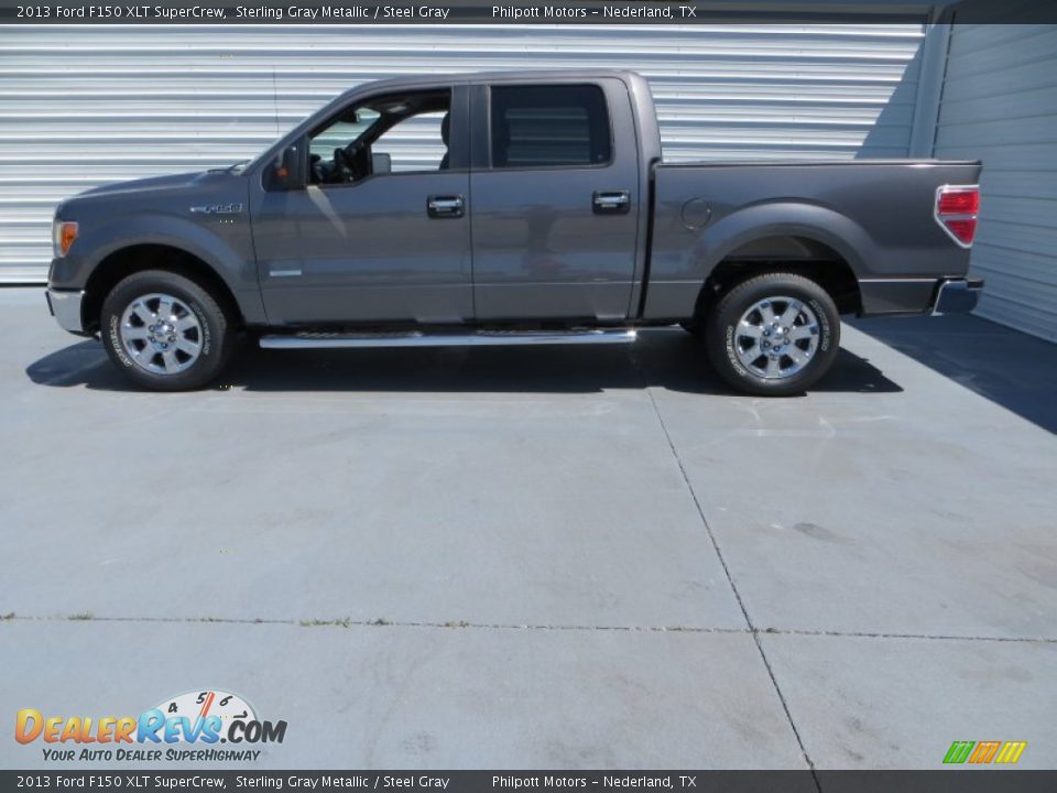 2013 Ford F150 XLT SuperCrew Sterling Gray Metallic / Steel Gray Photo #8