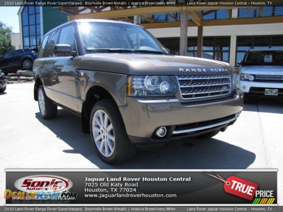 2010 Land Rover Range Rover Supercharged Bournville Brown Metallic / Arabica Brown/Ivory White Photo #1