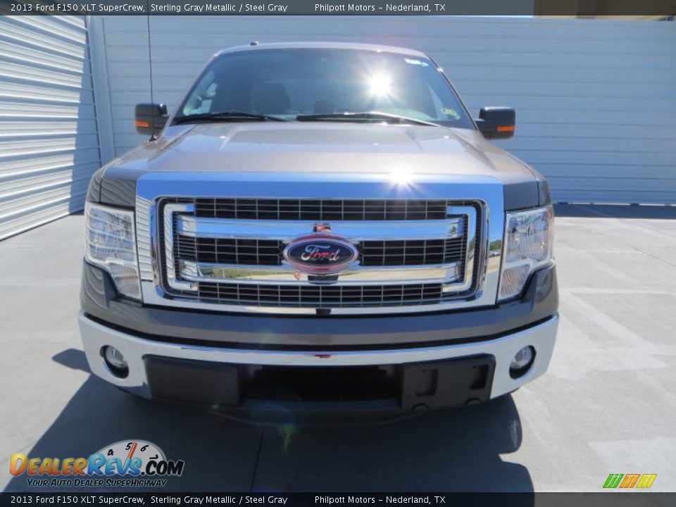 2013 Ford F150 XLT SuperCrew Sterling Gray Metallic / Steel Gray Photo #10