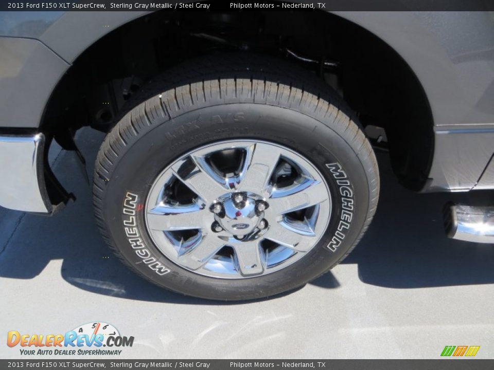 2013 Ford F150 XLT SuperCrew Sterling Gray Metallic / Steel Gray Photo #13