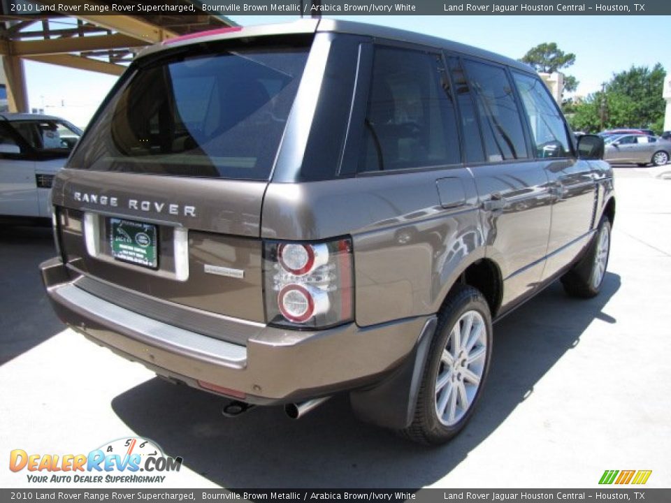 2010 Land Rover Range Rover Supercharged Bournville Brown Metallic / Arabica Brown/Ivory White Photo #6