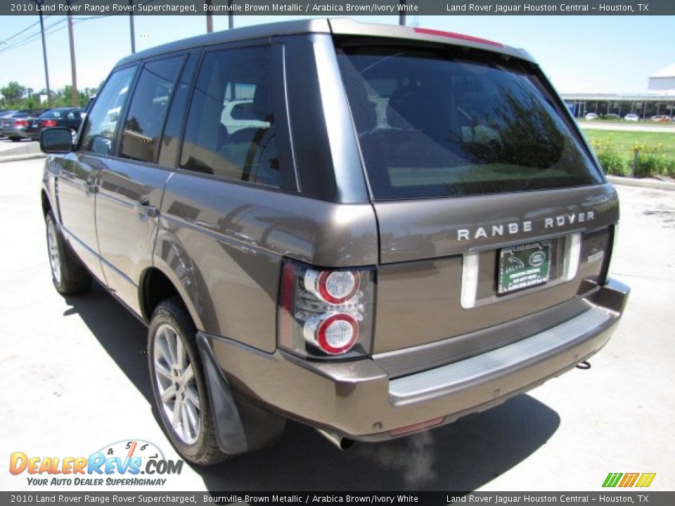 2010 Land Rover Range Rover Supercharged Bournville Brown Metallic / Arabica Brown/Ivory White Photo #8