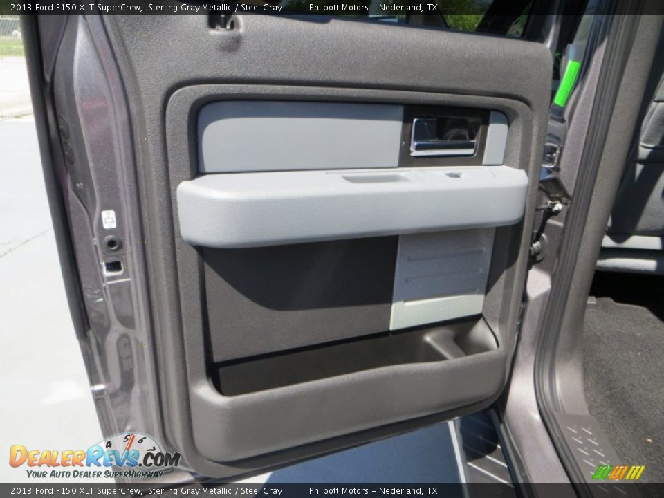 2013 Ford F150 XLT SuperCrew Sterling Gray Metallic / Steel Gray Photo #22