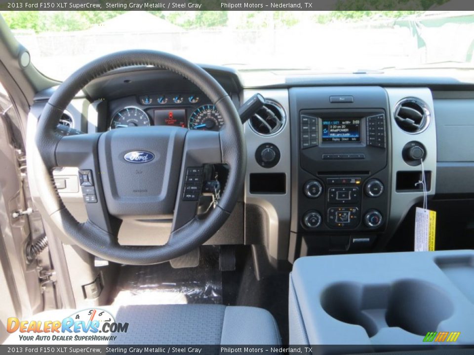 2013 Ford F150 XLT SuperCrew Sterling Gray Metallic / Steel Gray Photo #27