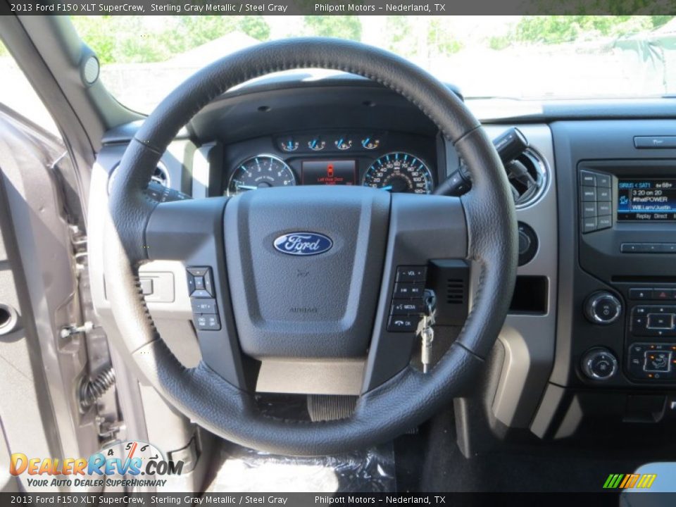 2013 Ford F150 XLT SuperCrew Sterling Gray Metallic / Steel Gray Photo #31