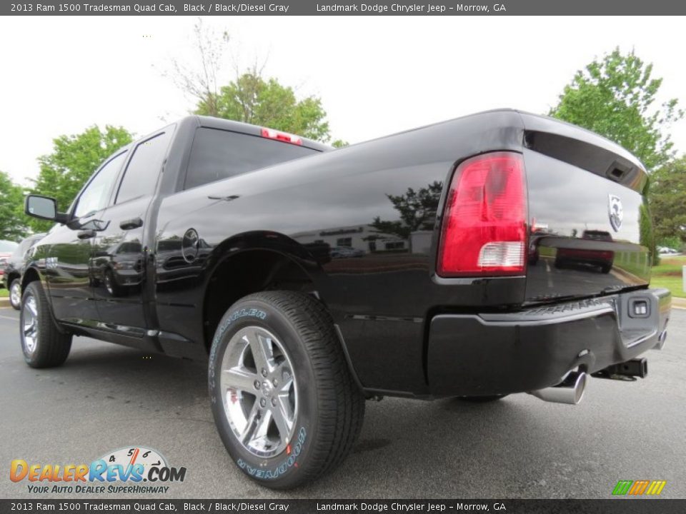 2013 Ram 1500 Tradesman Quad Cab Black / Black/Diesel Gray Photo #2