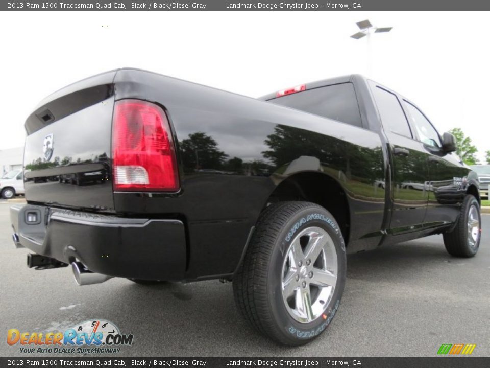 2013 Ram 1500 Tradesman Quad Cab Black / Black/Diesel Gray Photo #3