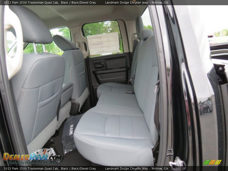2013 Ram 1500 Tradesman Quad Cab Black / Black/Diesel Gray Photo #8