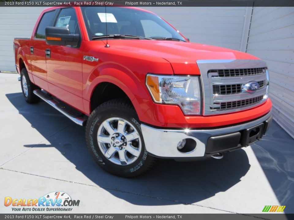 2013 Ford F150 XLT SuperCrew 4x4 Race Red / Steel Gray Photo #1