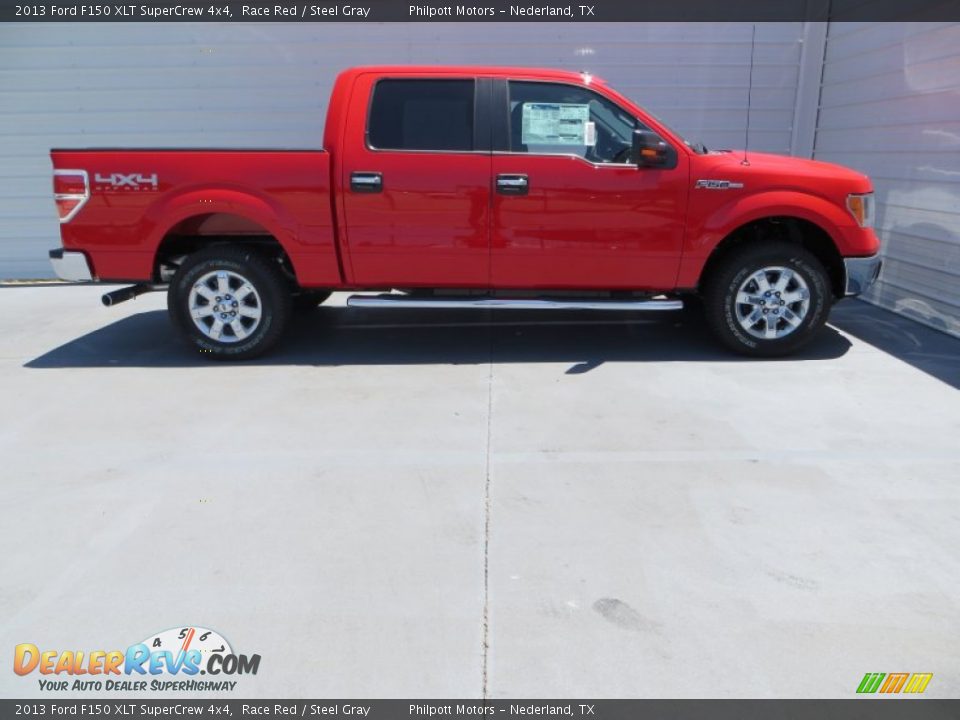 2013 Ford F150 XLT SuperCrew 4x4 Race Red / Steel Gray Photo #3