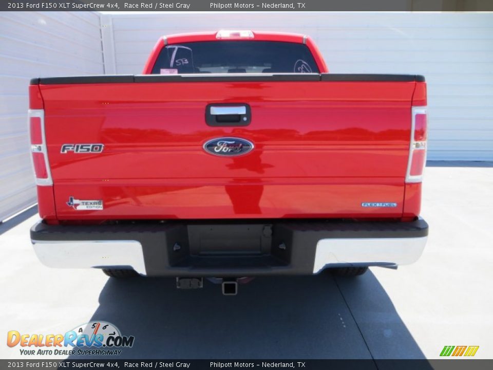 2013 Ford F150 XLT SuperCrew 4x4 Race Red / Steel Gray Photo #5